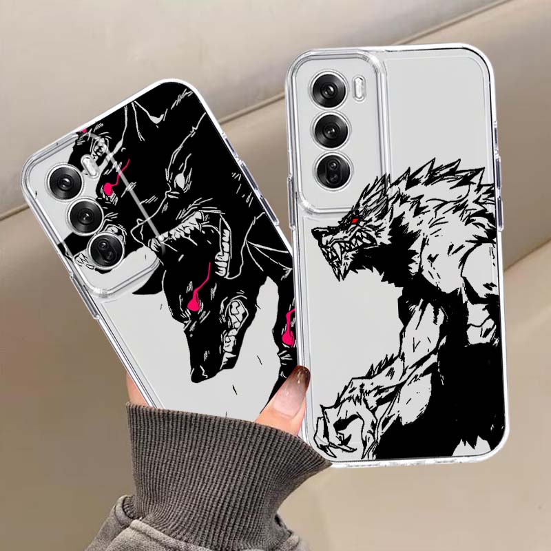 Oppo A78 - Kötü Kurt Anime Sanatı Telefon Kılıfı