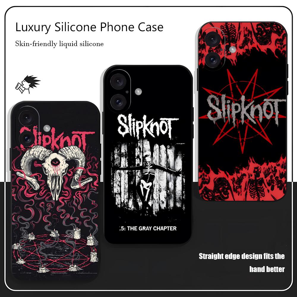 Apple Iphone 15 Pro Max - S-Slipknot Popüler Bant Telefon Kılıfı iPhone