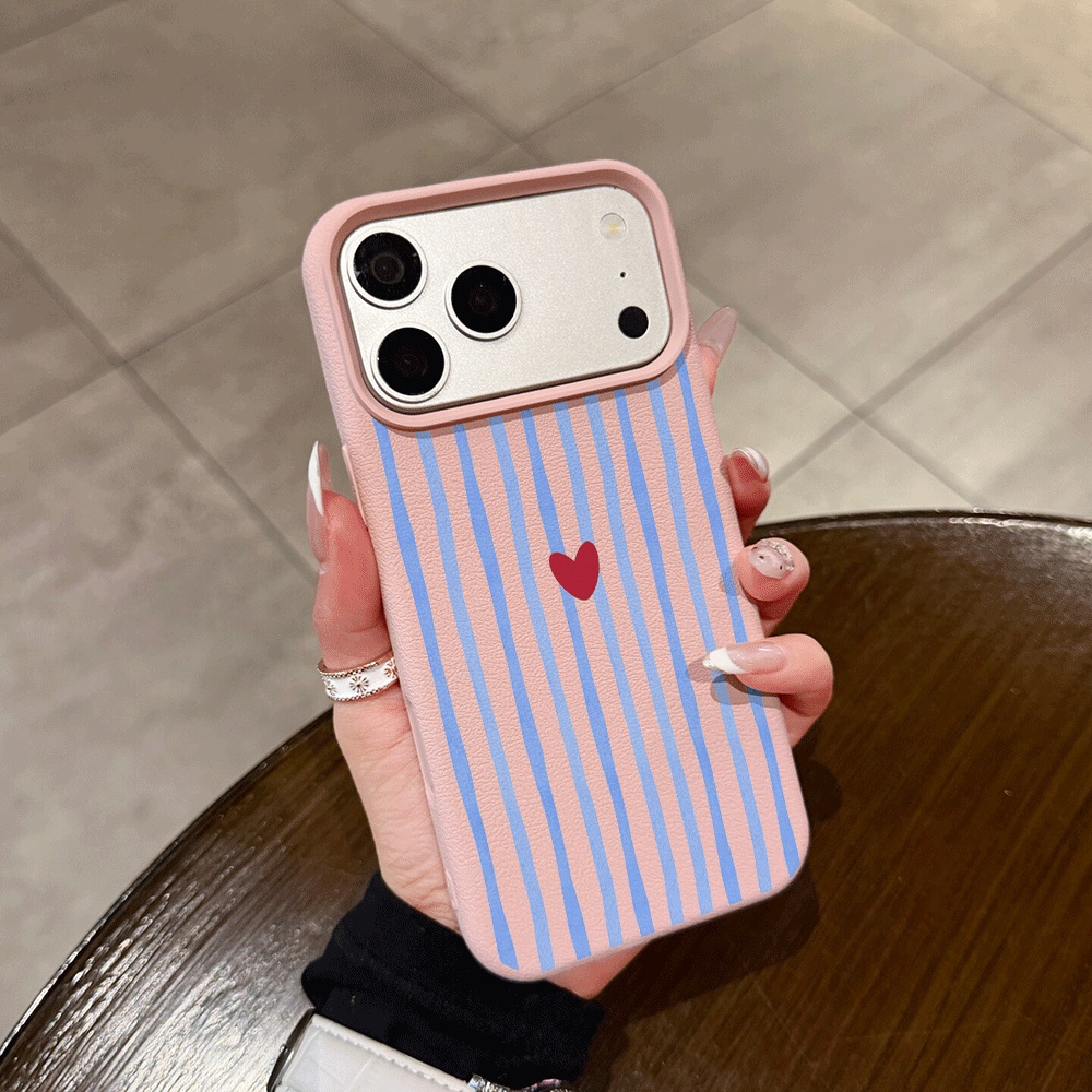 Dikey Çizgili Kalp Desenli Tel - Apple Iphone 15 Pro Max incelemesi ve fiyatı