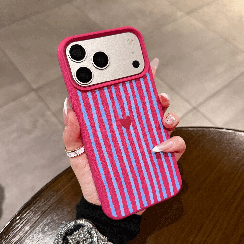 Dikey Çizgili Kalp Desenli Tel - Apple Iphone 15 Pro Max incelemesi ve fiyatı